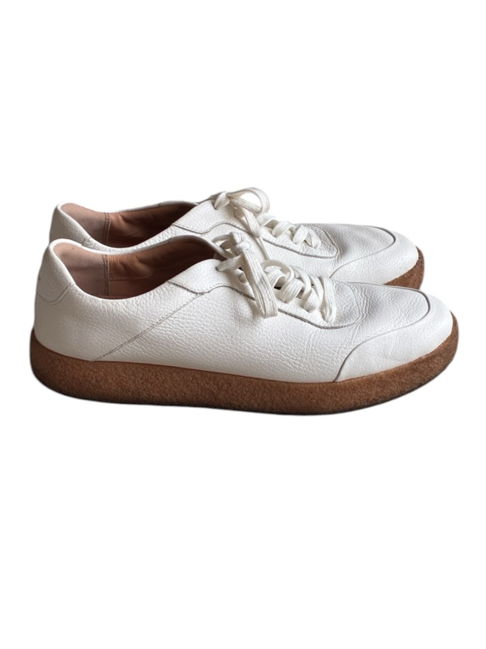 FitFlop Rally Leather Sneakers White Comfort Walking Gum Sole Lace Up Women 11 - Picture 3 of 12